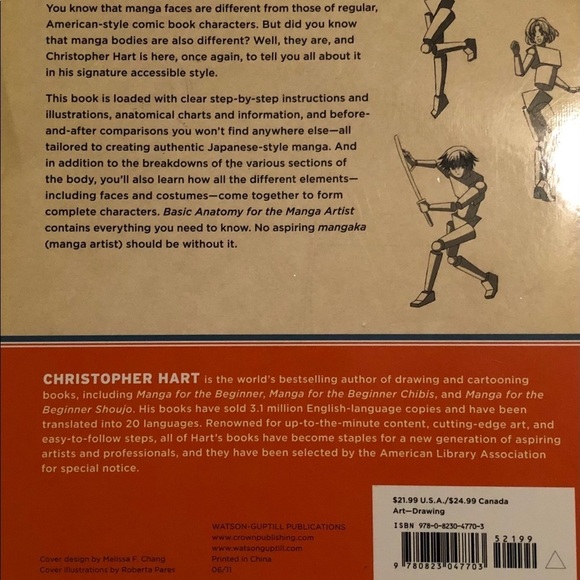 Manga art drawing book - Basic Anatomy  for the Manga Artist - Picture 6 of 7